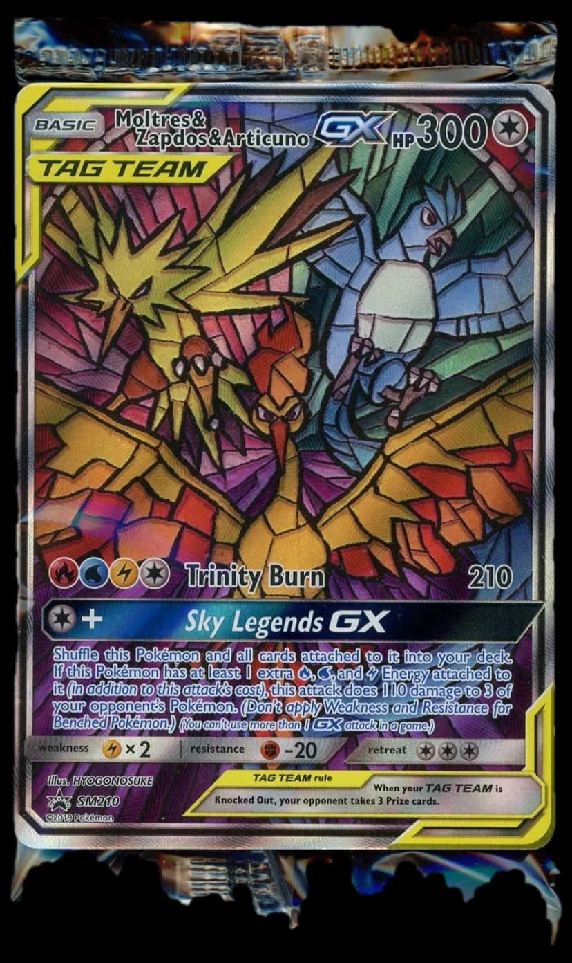 Hidden Fates Moltres & Zapdos & Articuno Sm210 Promo sealed promo card