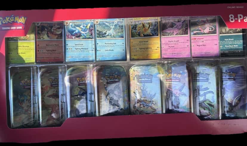 Prismatic Evolutions Eevee Evolutions Mini Tin Collection collection box