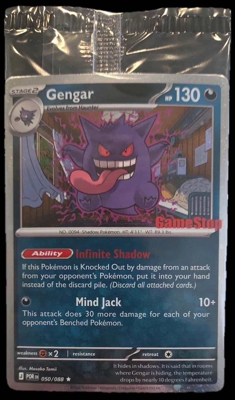 Perfect Order Gengar Gamestop Promo 050/088 sealed promo card [gamestop]