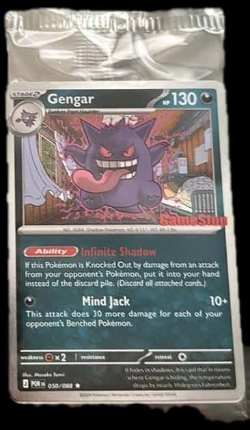 Temporal Forces Gengar Gamestop Promo sealed promo card [gamestop]