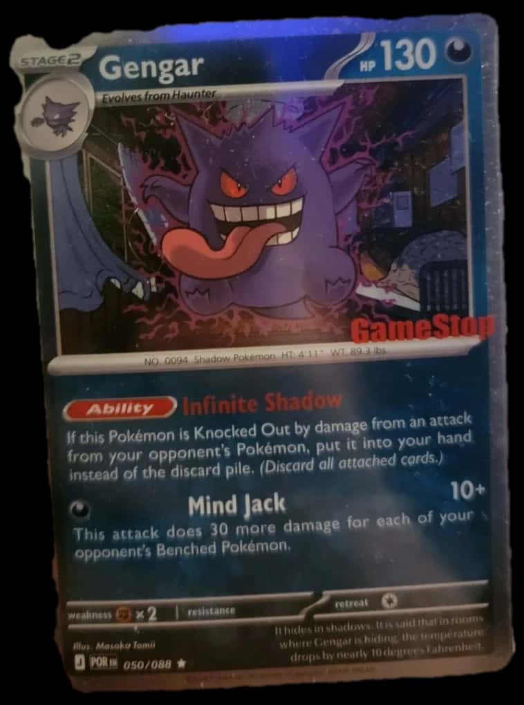 Black & White Emerging Powers Gengar Gamestop Promo 050/088 sealed promo card [gamestop]
