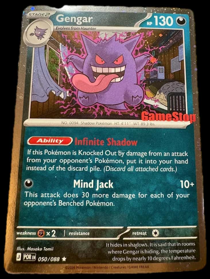 Paradox Rift Gengar Gamestop Promo 050/088 sealed promo card [gamestop]