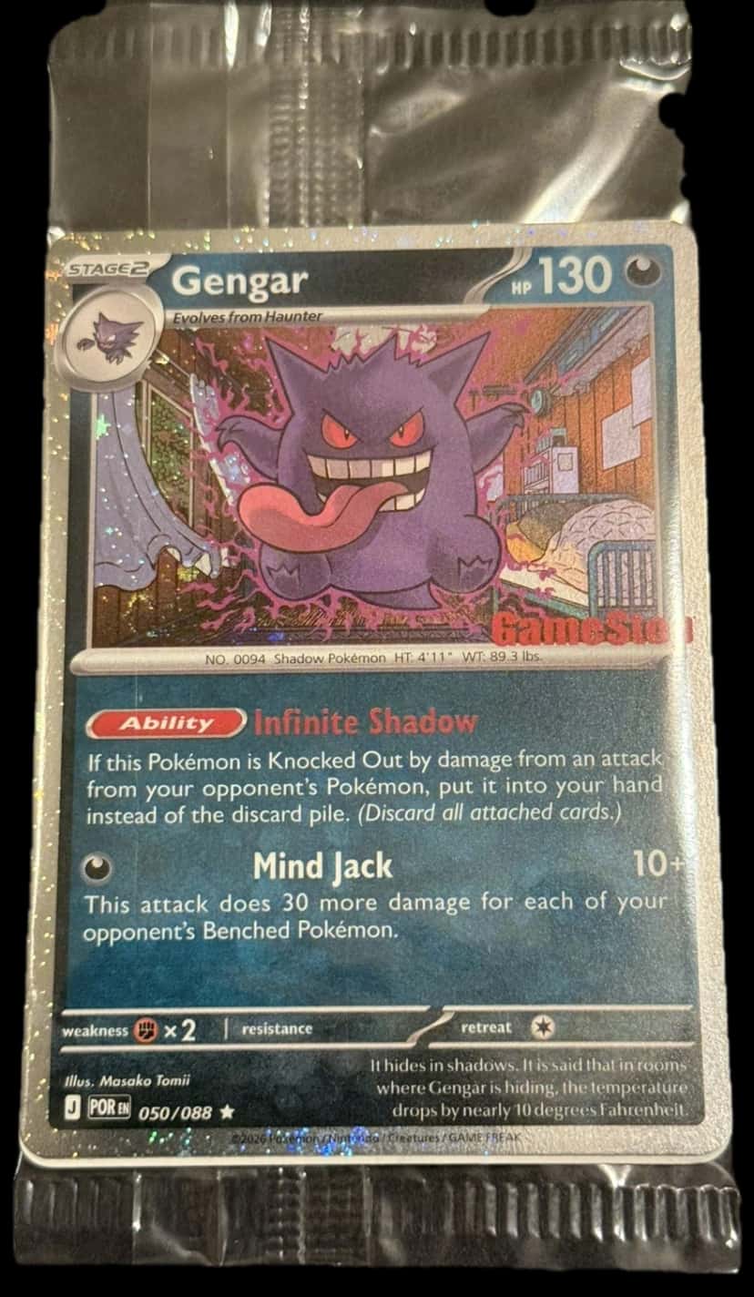 Stellar Crown Gengar Gamestop Promo 050/088 sealed promo card [gamestop]