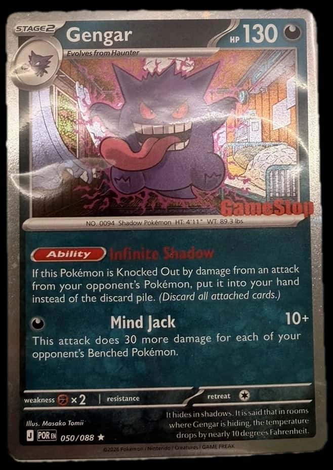 Temporal Forces Gengar Promo 050/088 sealed promo card [gamestop]
