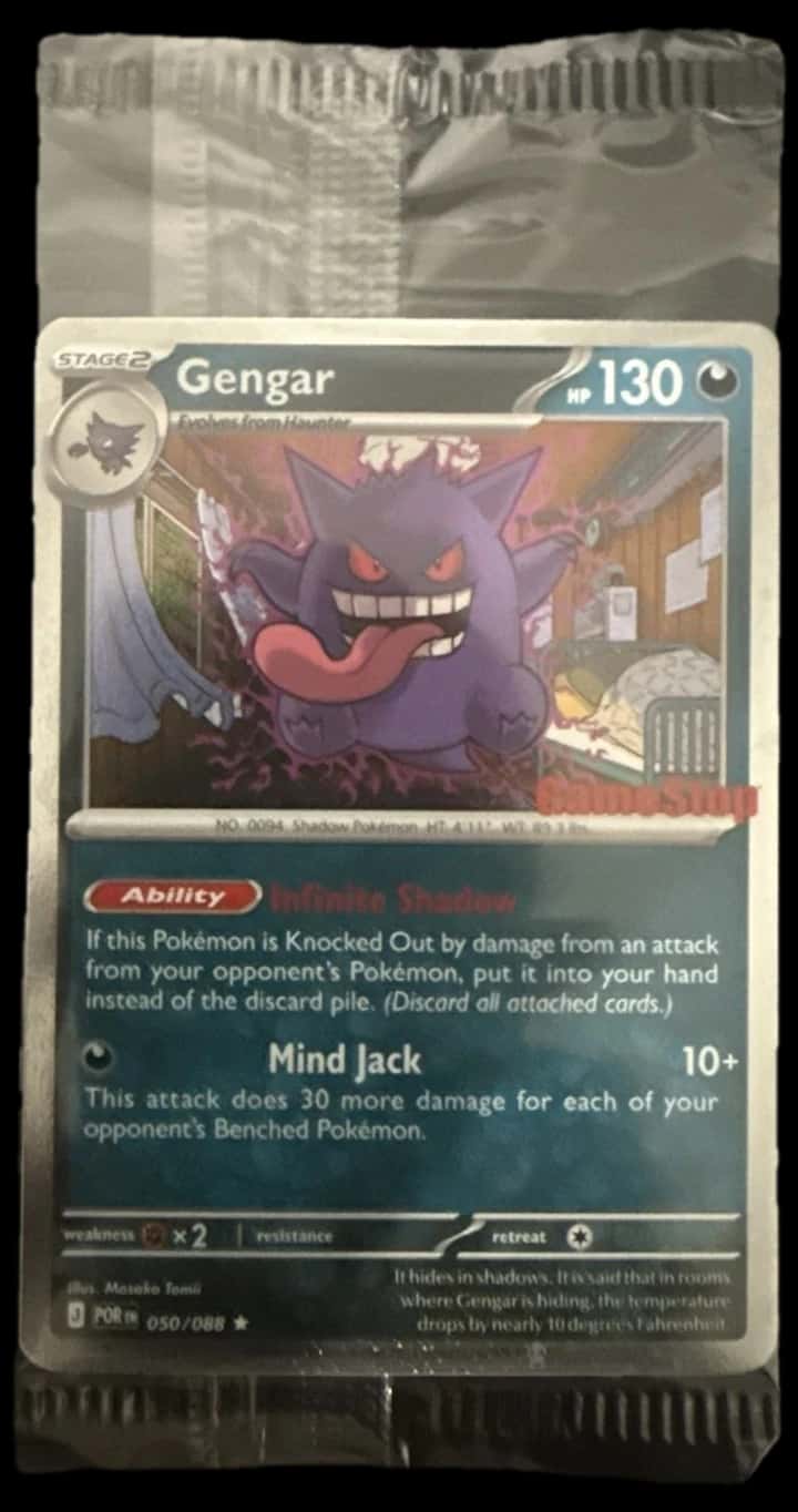 Pokemon Promo Gengar Gamestop Promo 050/088 sealed promo card [gamestop]