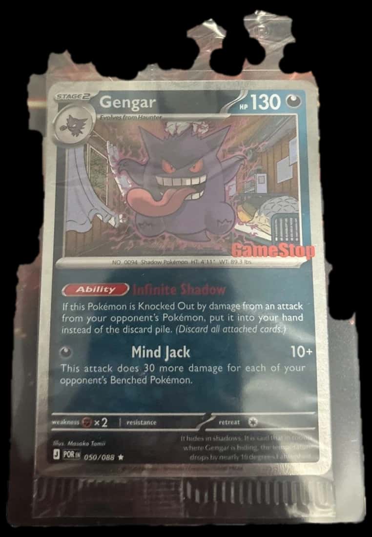 Pokemon Go Gengar 050088 Promo sealed promo card [gamestop]