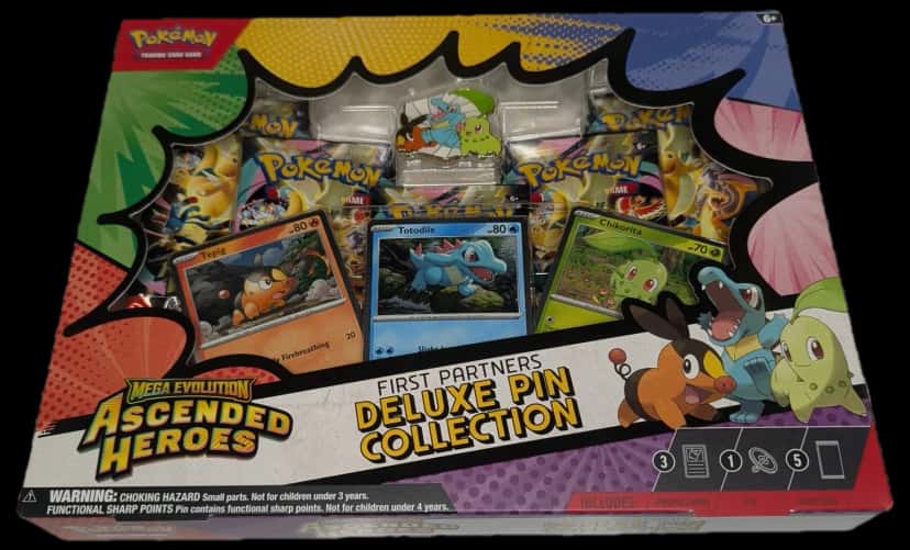 Ascended Heroes First Partners Deluxe Pin Collection collection box