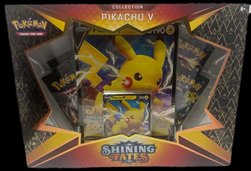 Shining Fates Pikachu V Collection collection box