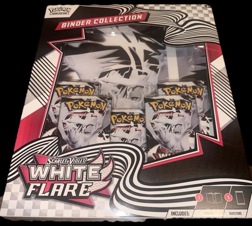 White Flare Binder Collection collection box