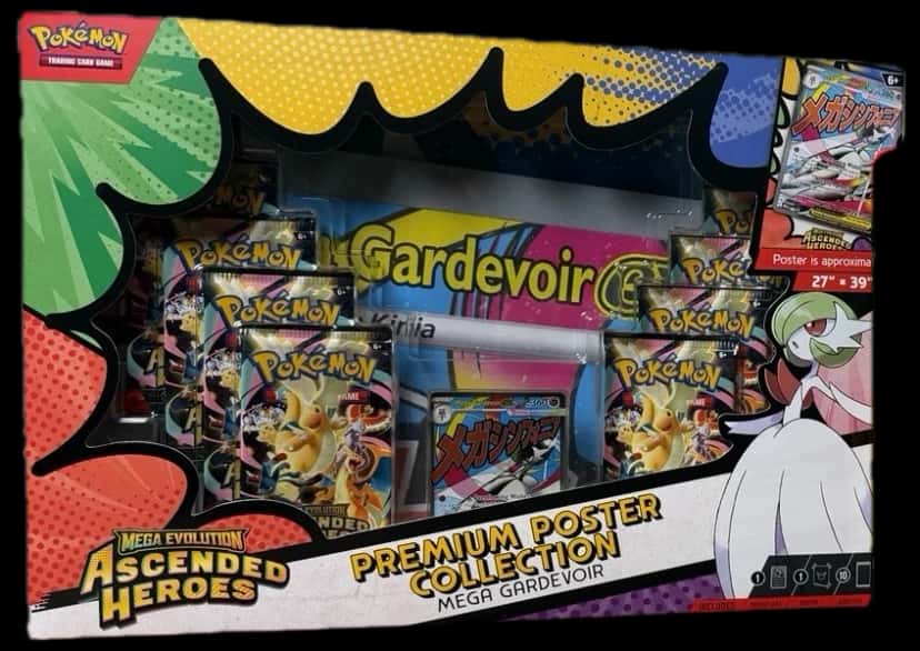Ascended Heroes Mega Gardevoir Premium Poster Collection & Mega Meganium Box collection box