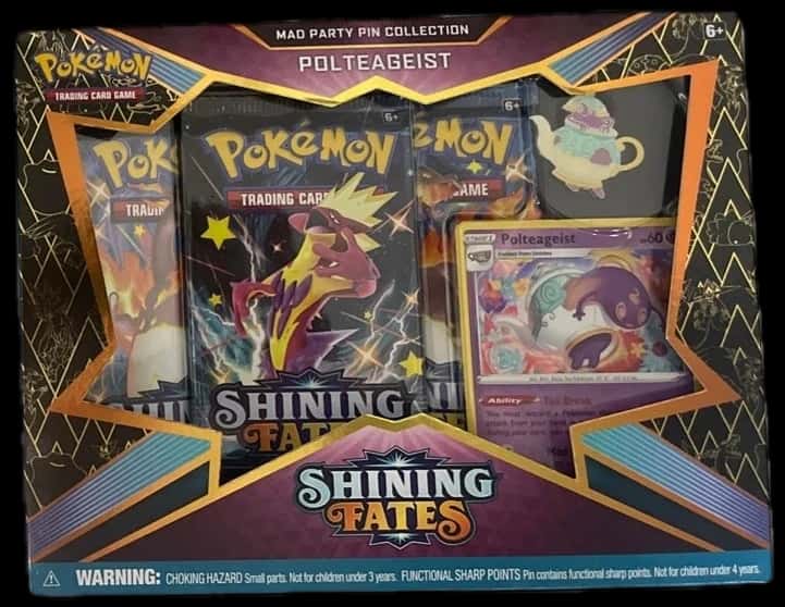 Shining Fates Mad Party Pin Collection collection box