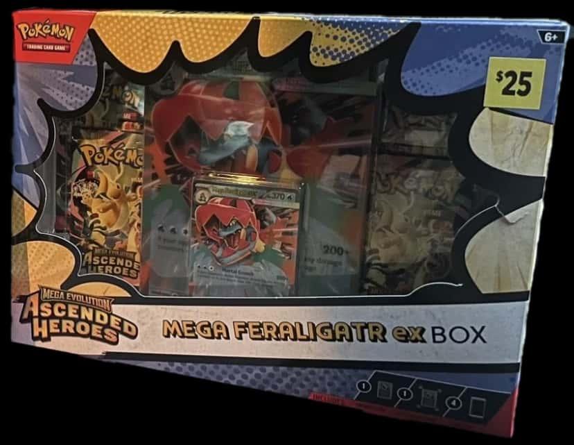 Ascended Heroes Mega Emboar Box Mega Feraligatr Box collection box