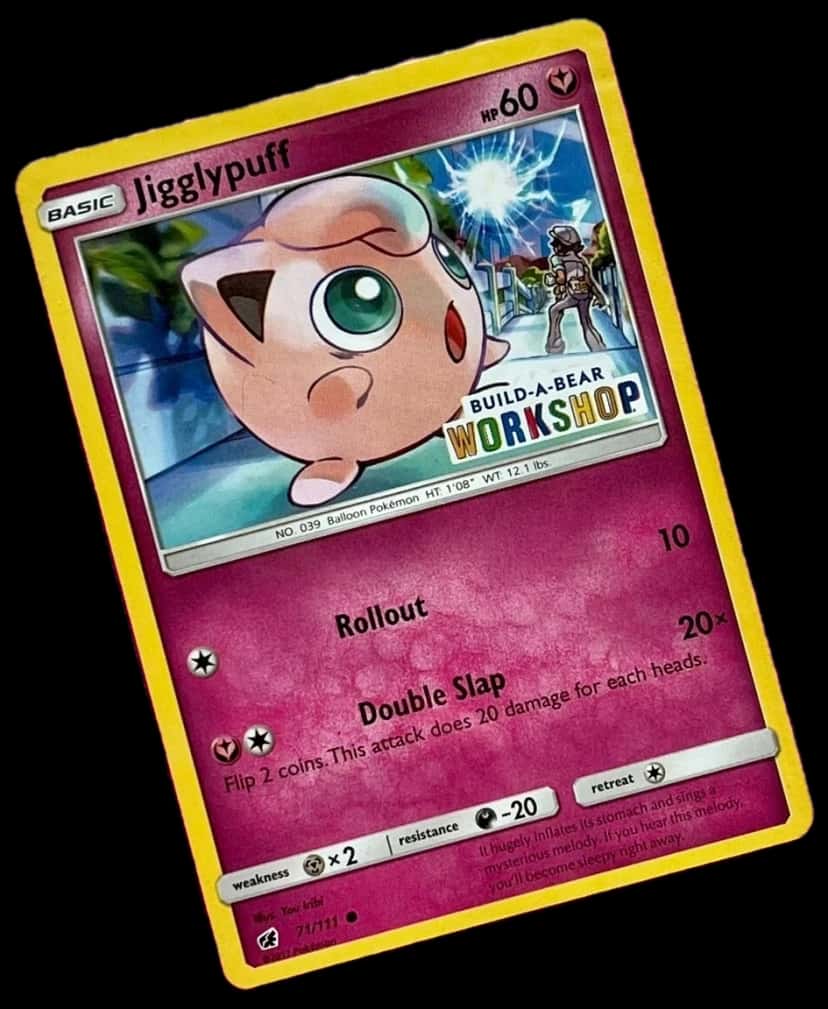 Build A Bear Workshop Jigglypuff Promo 71/111 sealed promo card