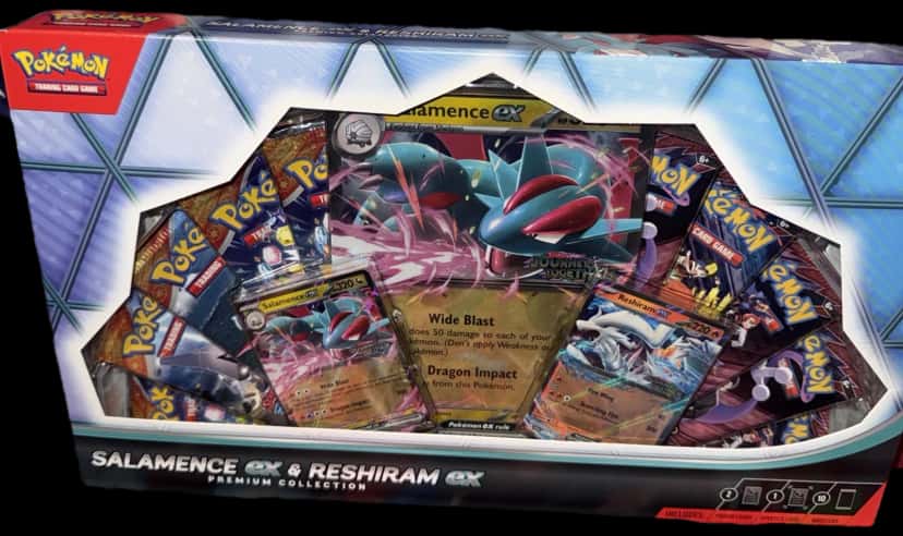 Salamence & Reshiram Premium Collection collection box