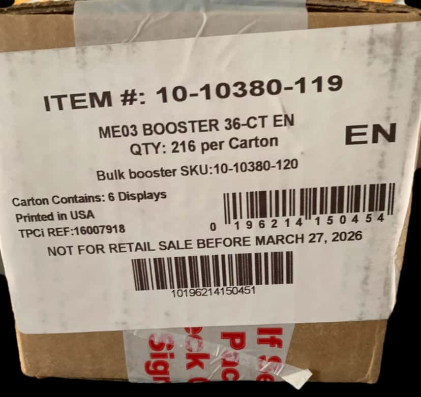 Mega Evolutions booster box