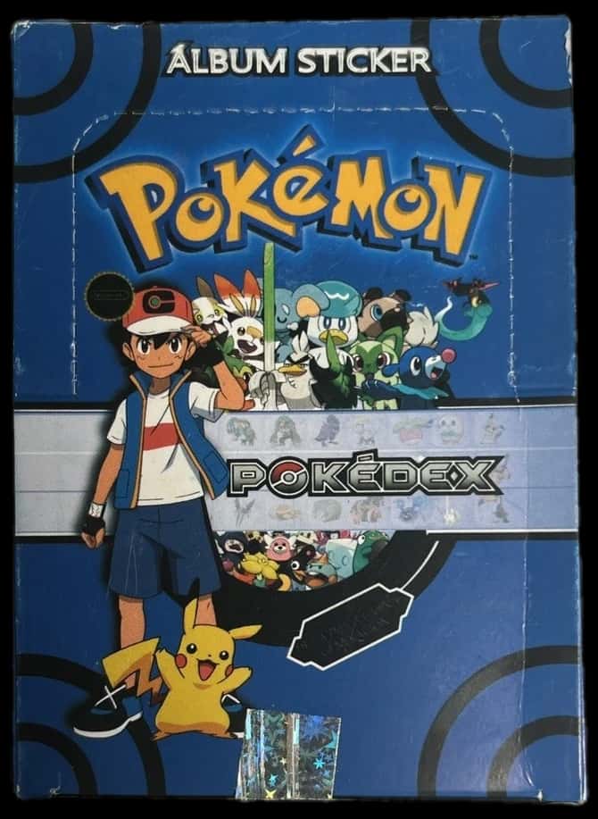 2024 Peru Pokemon Blue Vol 3 Pokedex Sticker booster box [es]