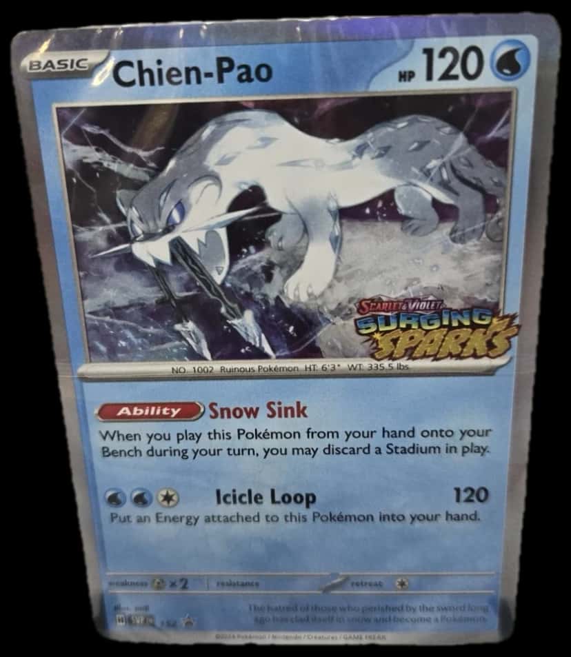 Surging Sparks sealed promo card