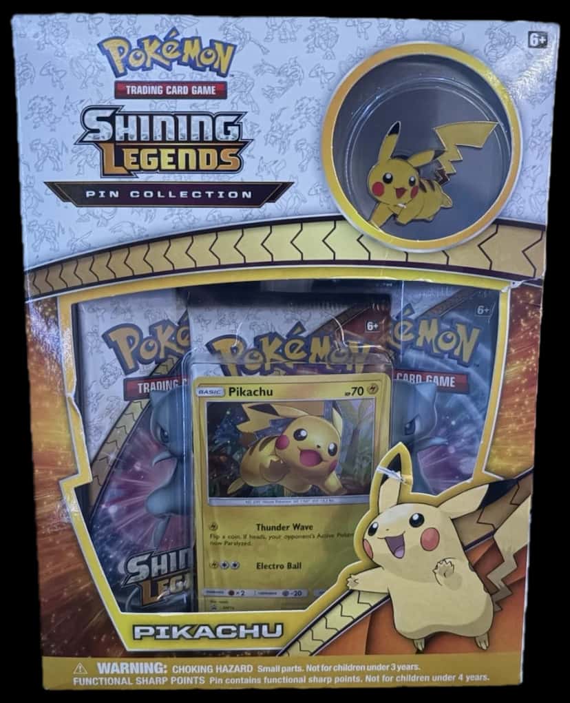 Shining Legends Pikachu Pin Collection collection box