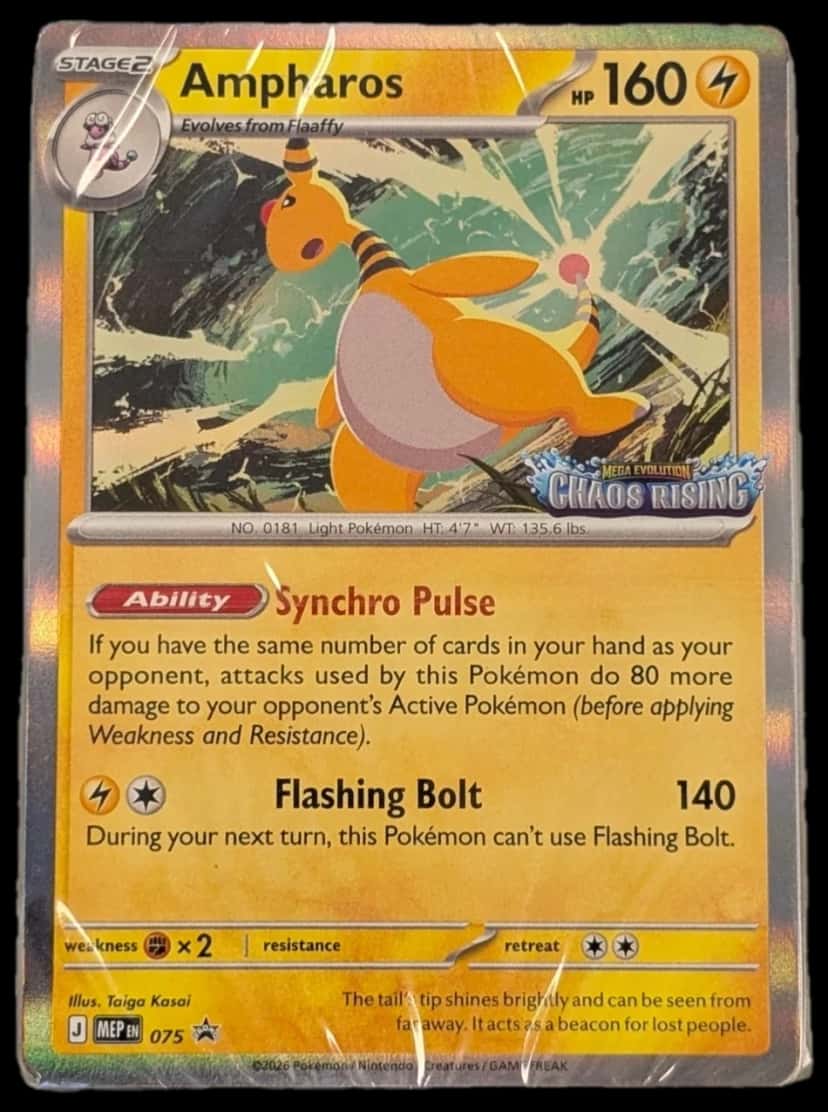 Ampharos Chaos Rising Pre Release Deck deck