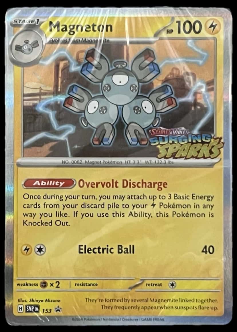 Surging Sparks Magneton Svp 153 sealed promo card