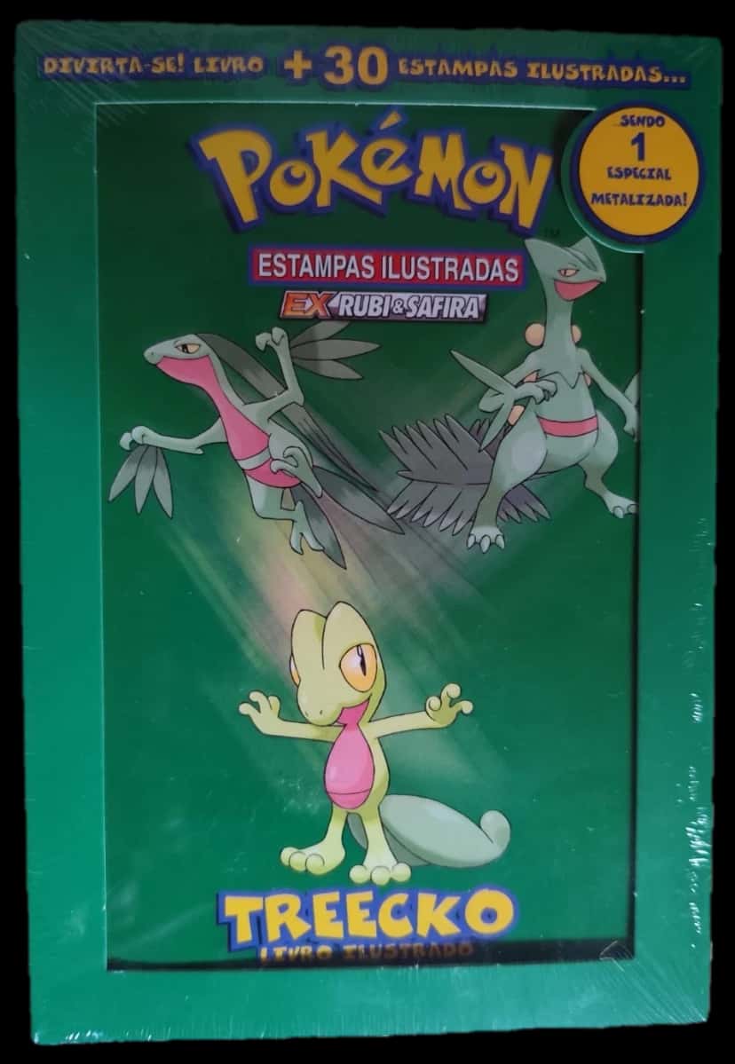 Ex Ruby & Sapphire Treecko Livro Ilustrado collection box [pt]