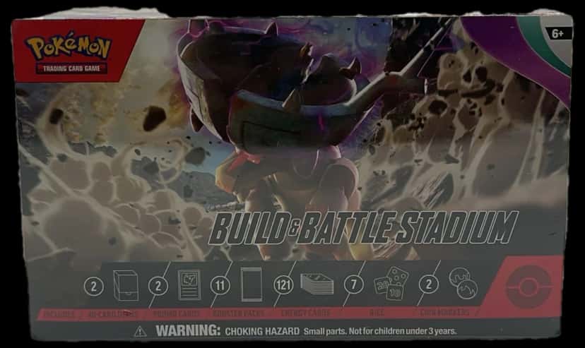 Paldea Evolved Build & Battle Stadium collection box