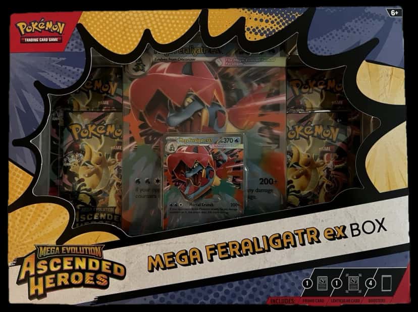 Mega Evolution Mega Feraligatr Box collection box