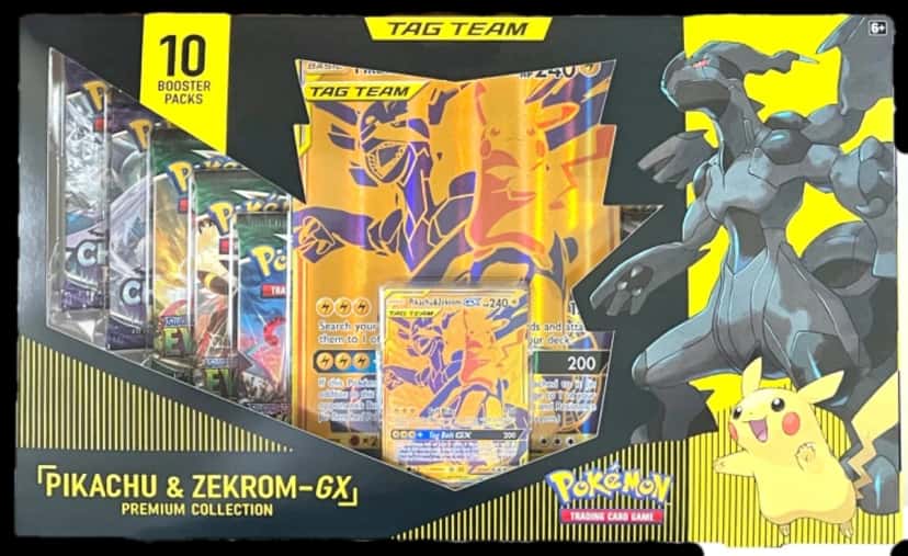 Reshiram & Charizard Pikachu & Zekrom Premium Collection collection box
