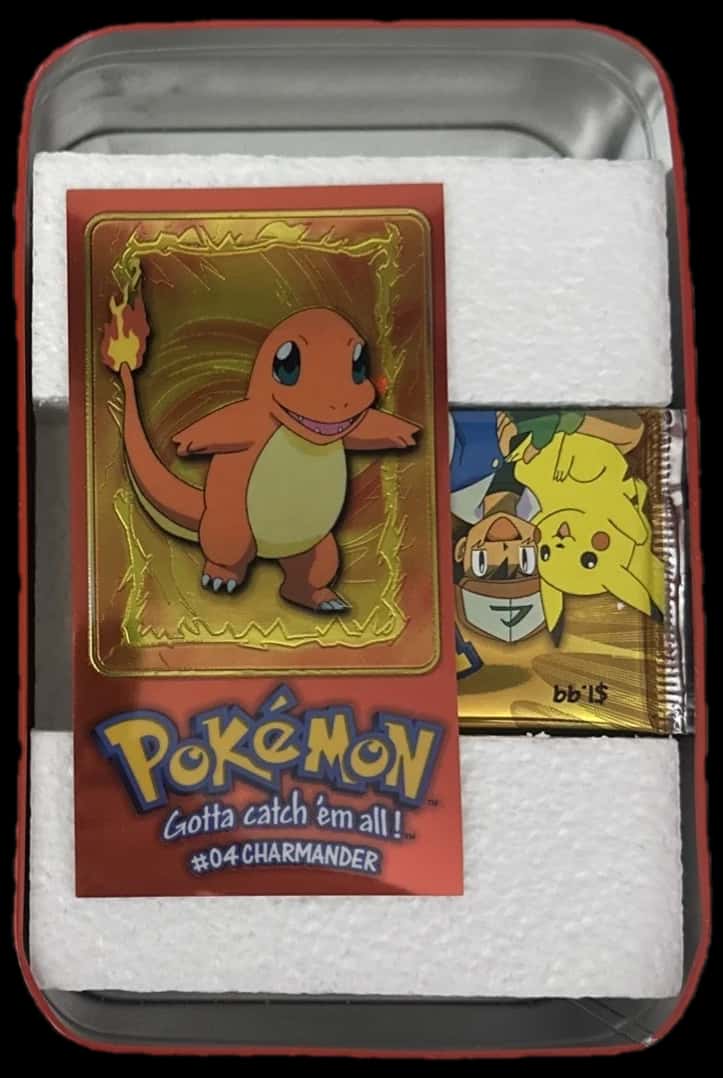 Topps Tv Animation Edition Topps Pokemon Charmander Tin tin