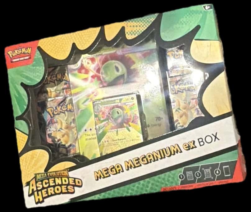 Ascended Heroes Mega Feraligatr Box Mega Meganium Box collection box