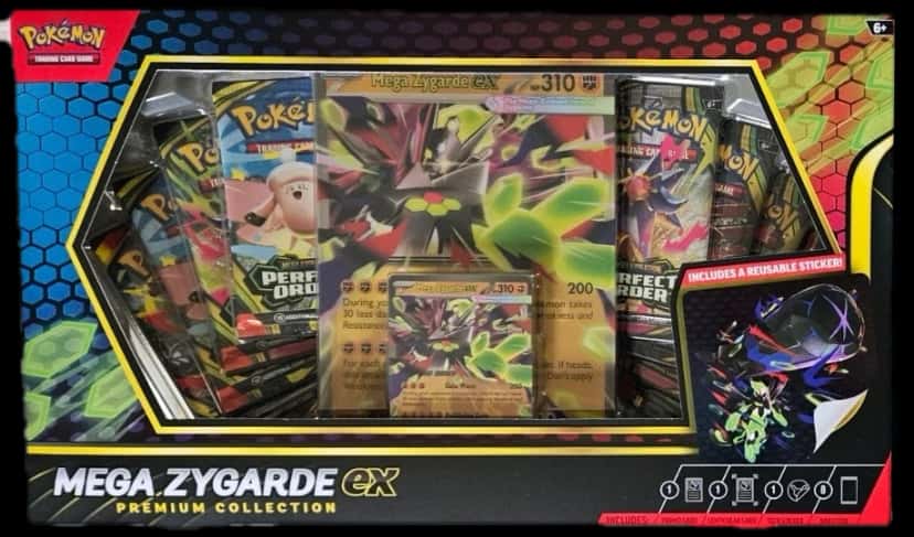 Mega Zygarde Premium Collection And Gyarados Premium Collection collection box
