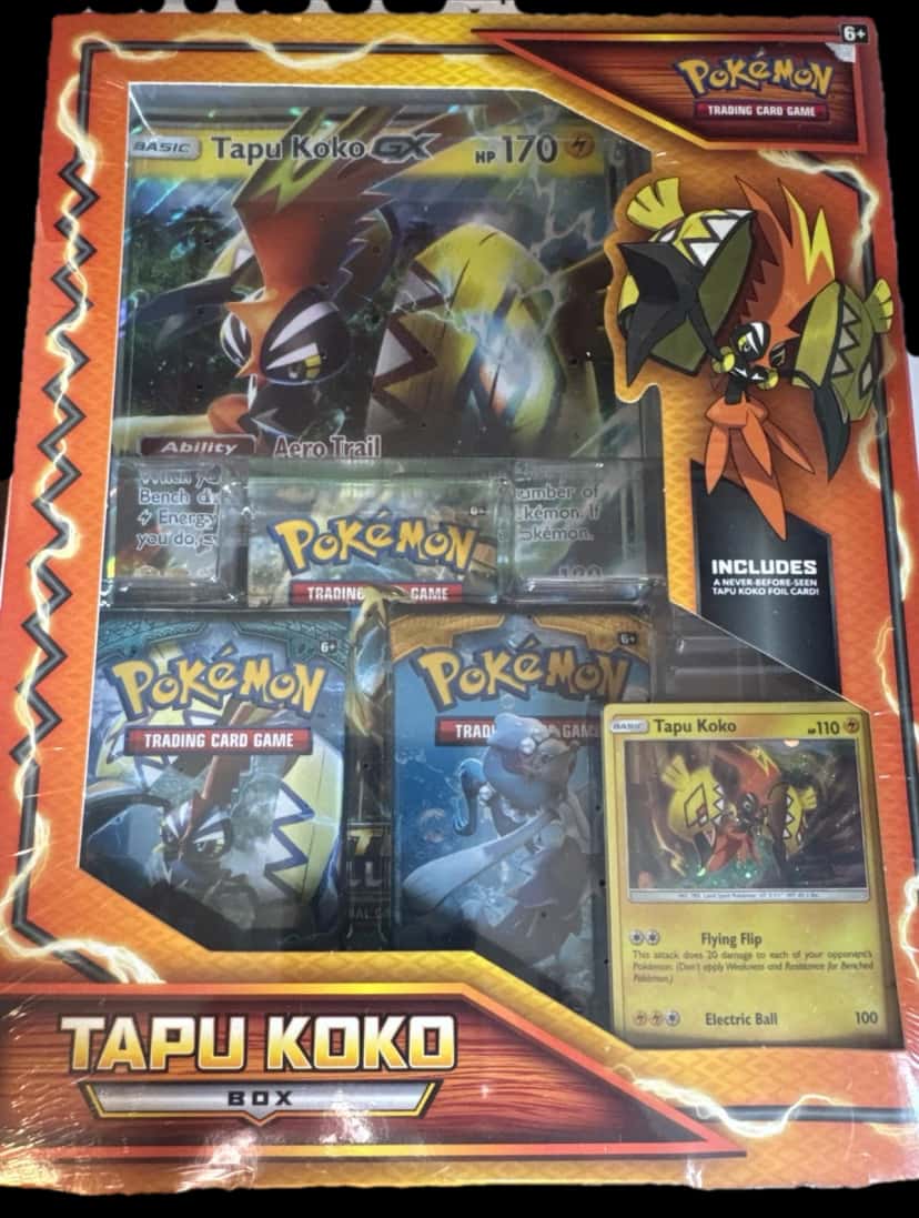 Sun And Moon Tapu Koko Box collection box