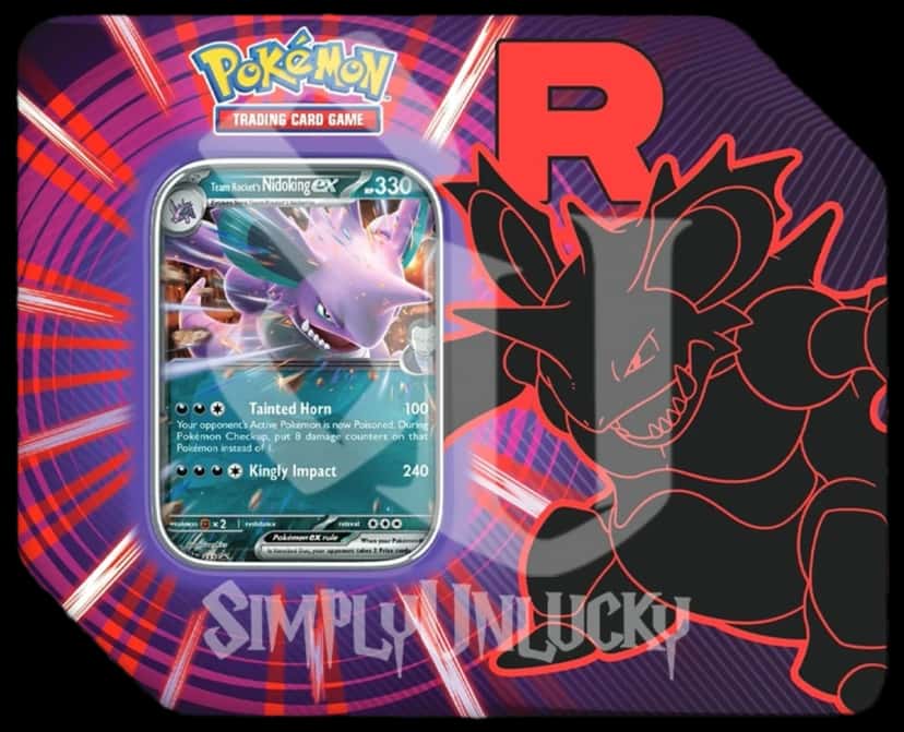Destined Rivals Team Rocket Tin Team Rockets Nidoking tin