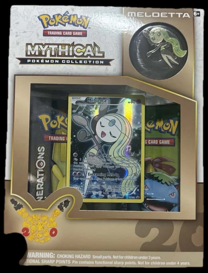 Generations Mythical Pokemon Collection Meloetta collection box