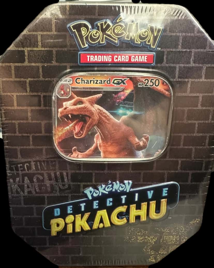 Detective Pikachu Charizard Tin tin