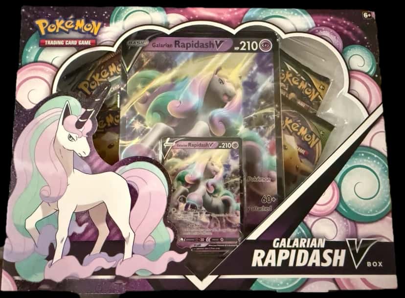 Evolving Skies Galarian Rapidash V Box collection box