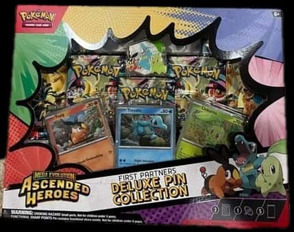 Ascended Heroes Mega Meganium Box & Deluxe Pin Collection collection box