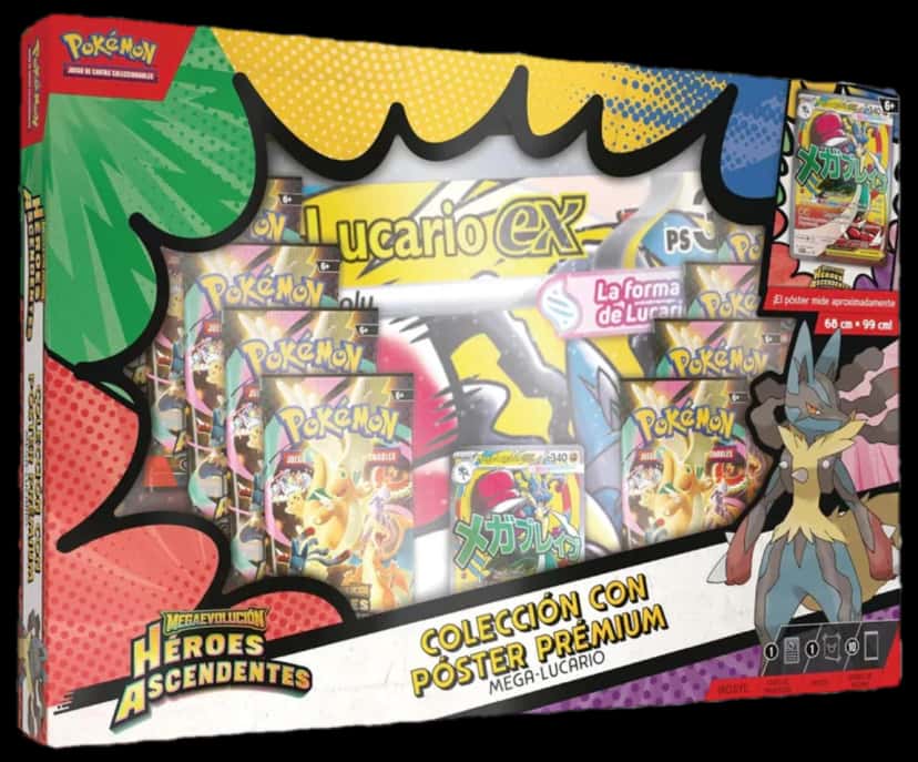 Ascended Heroes Mega Lucario Premium Poster Collection collection box [es]