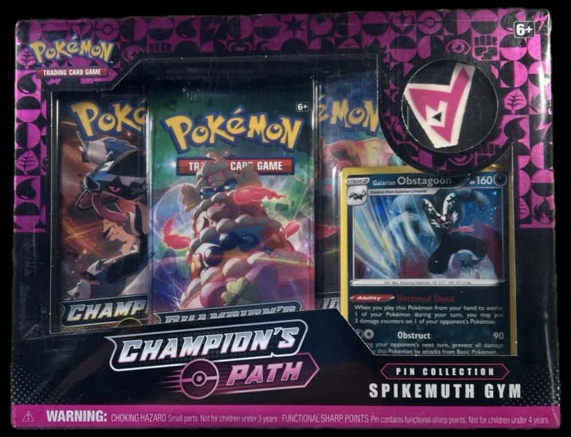 Champions Path Pin Collection Spikemuth Gym collection box