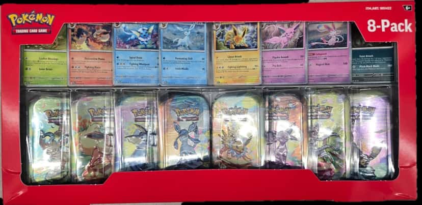 Evolving Skies Eevee Evolutions Mini Tin Collection collection box