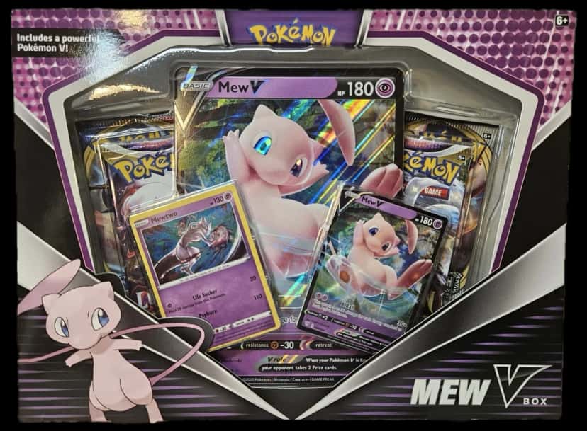 Sword & Shield Mew V Box collection box