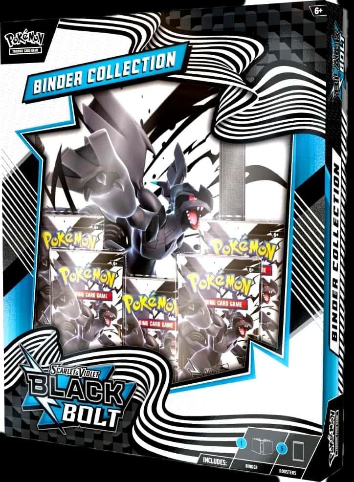 Black Bolt & White Flare Binder Collection collection box