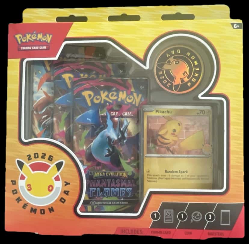 Phantasmal Flames Day 2026 Pikachu Promo Collection Box collection box