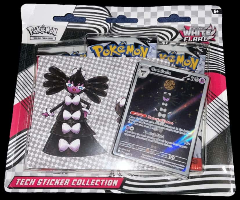 White Flare Tech Sticker Collection collection box