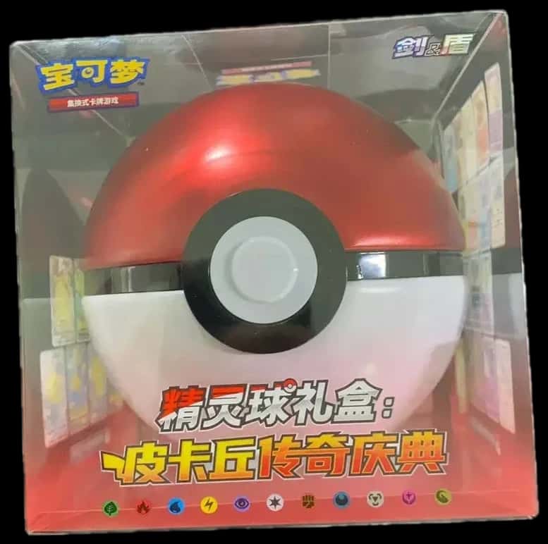 Sword & Shield Poke Ball Gift Box Pikachu Legend Celebration tin [zh]