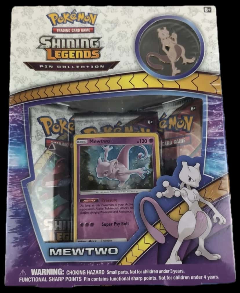 Shining Legends Mewtwo Pin Collection collection box