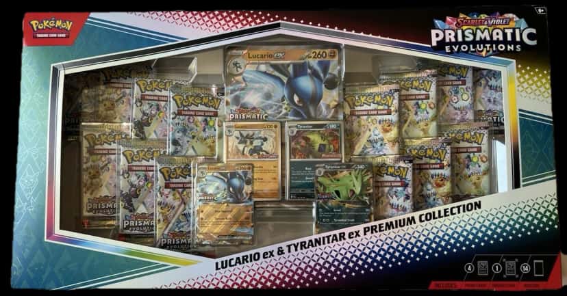 Evolutions Lucario & Tyranitar Premium Collection collection box