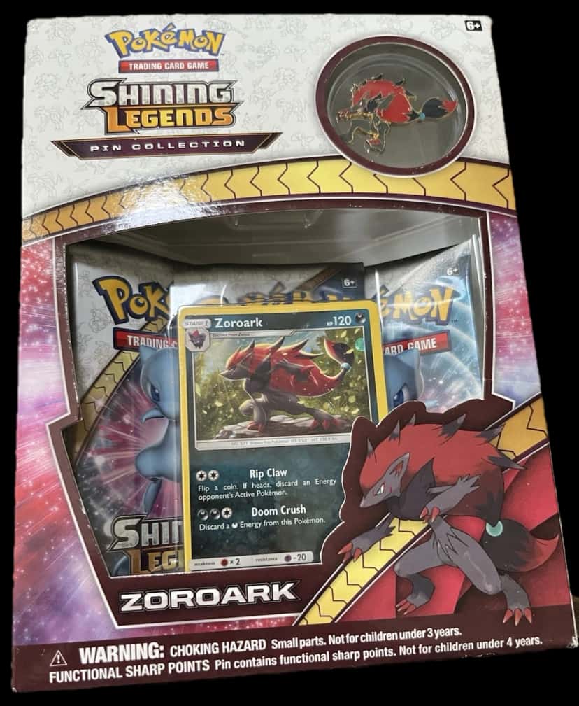 Shining Legends Zoroark Pin Collection collection box