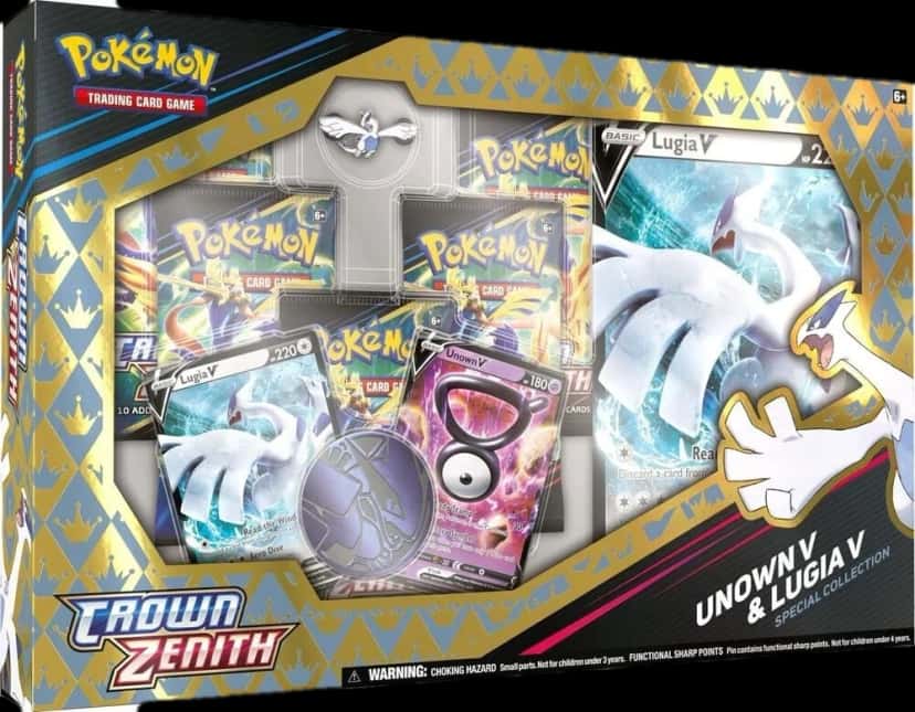 Crown Zenith Unown V & Lugia V Special Collection collection box