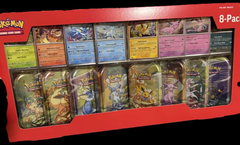 Prismatic Evolutions Eevee Evolutions Mini Tin Collection collection box [costco]